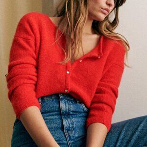 Gaspard Cardigan, Red, Medium